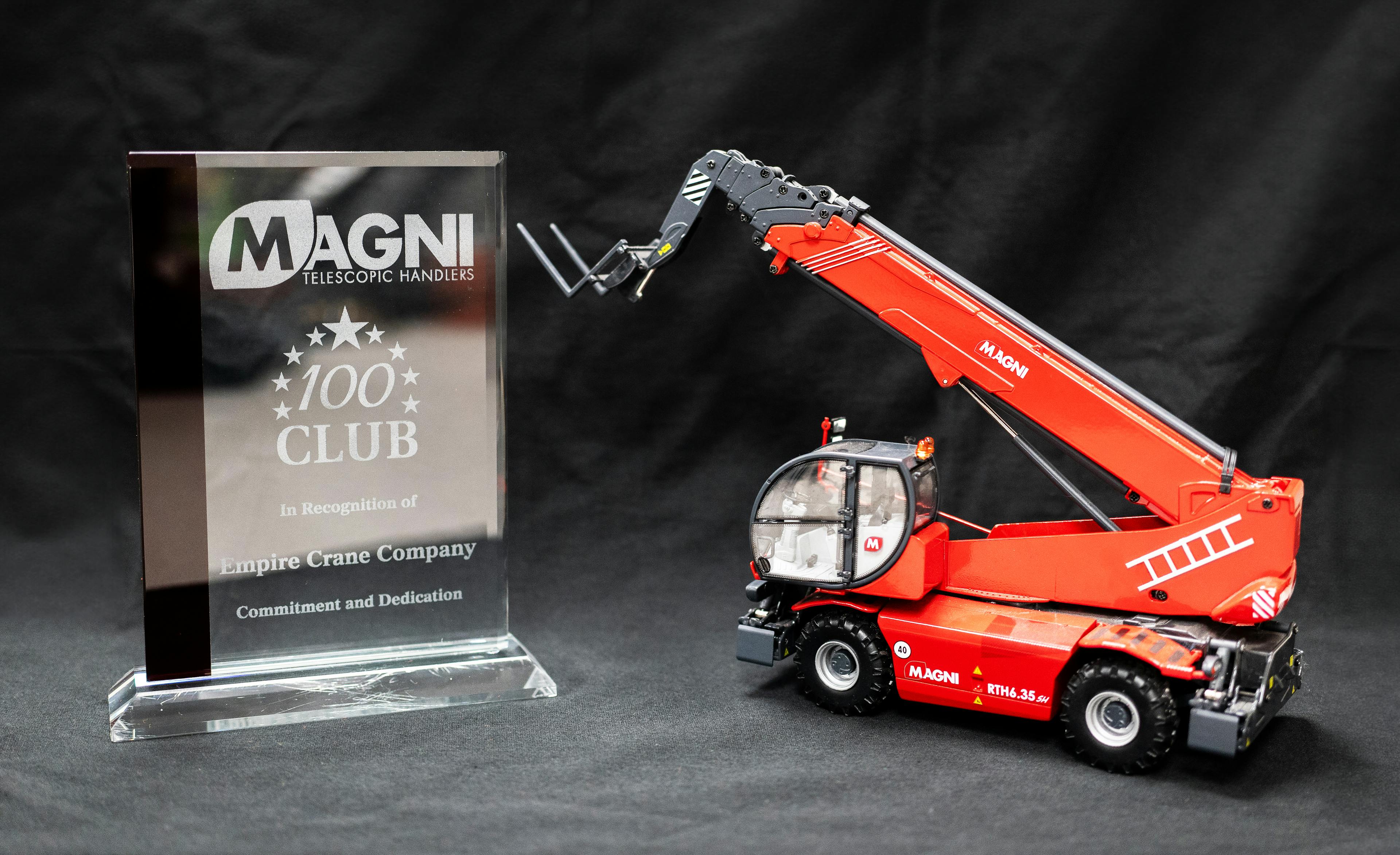 Empire Crane Company Wins Magni Dealer 100 Unit Club Award