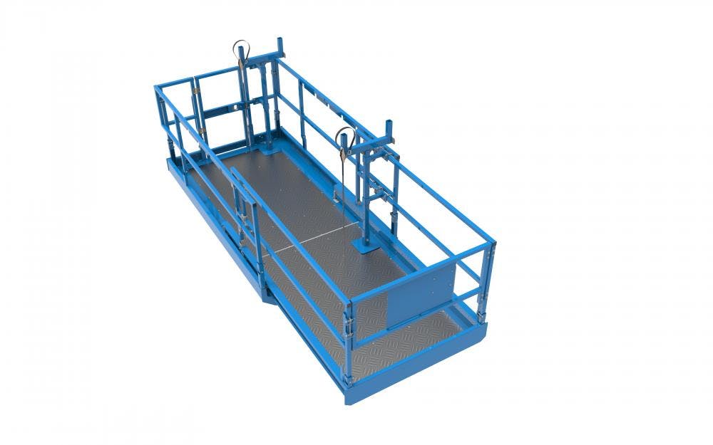 Genie Introduces Material Carrier Attachment for RT Scissor Lifts