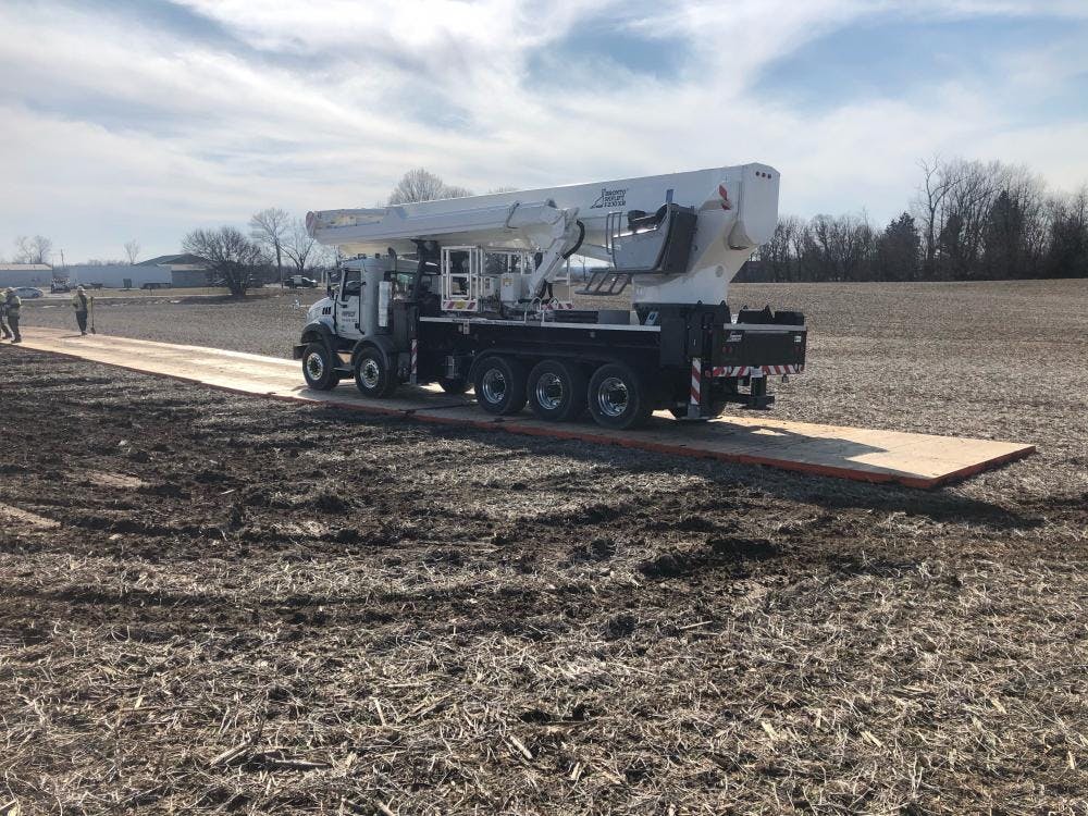 Powerful Partner- Bronto truck-mounted aerial makes line work safer, more productive for Indiana utility.