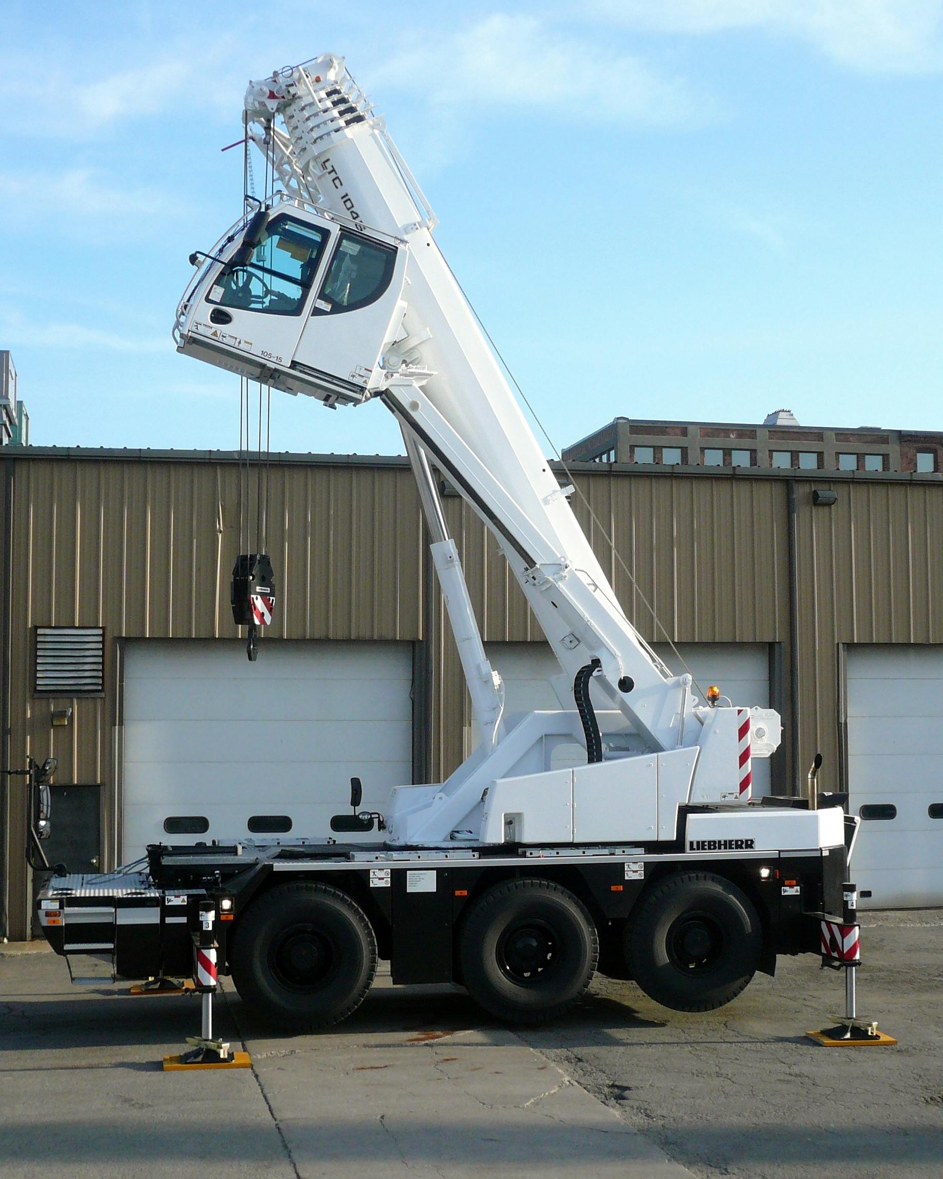AmQuip Takes Delivery of Liebherr LTC 1045-3.1 City Crane in Boston