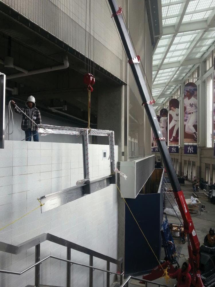 SpyderCrane Hits a Home Run at Yankee Stadium | Construction News