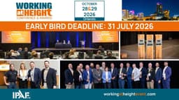 IPAF Announces First Speakers for 2026 Working at Height Conference