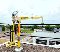 OZ Lifting Launches Davit Crane System for HVACR Rooftop Lifting