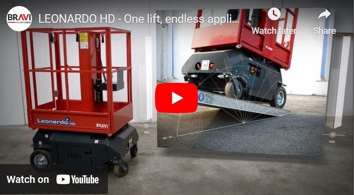 Bravi Leonardo HD: one manlift, endless applications