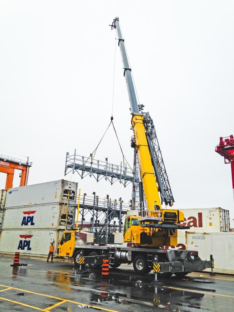 Canada’s First Grove TMS9000-2 Saves Hours on the Job for R&D Crane Rental