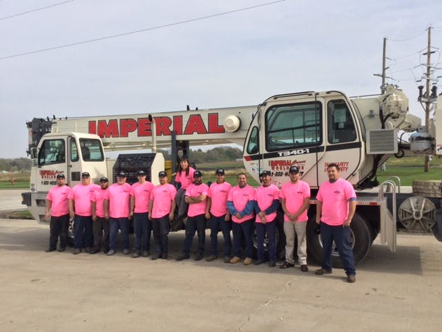 Imperial Crane Services Raises Breast Cancer Awareness | Construction News