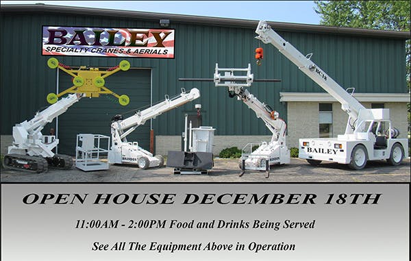 Bailey Specialty Cranes & Aerials to Hold Open House Dec. 18 | Construction News