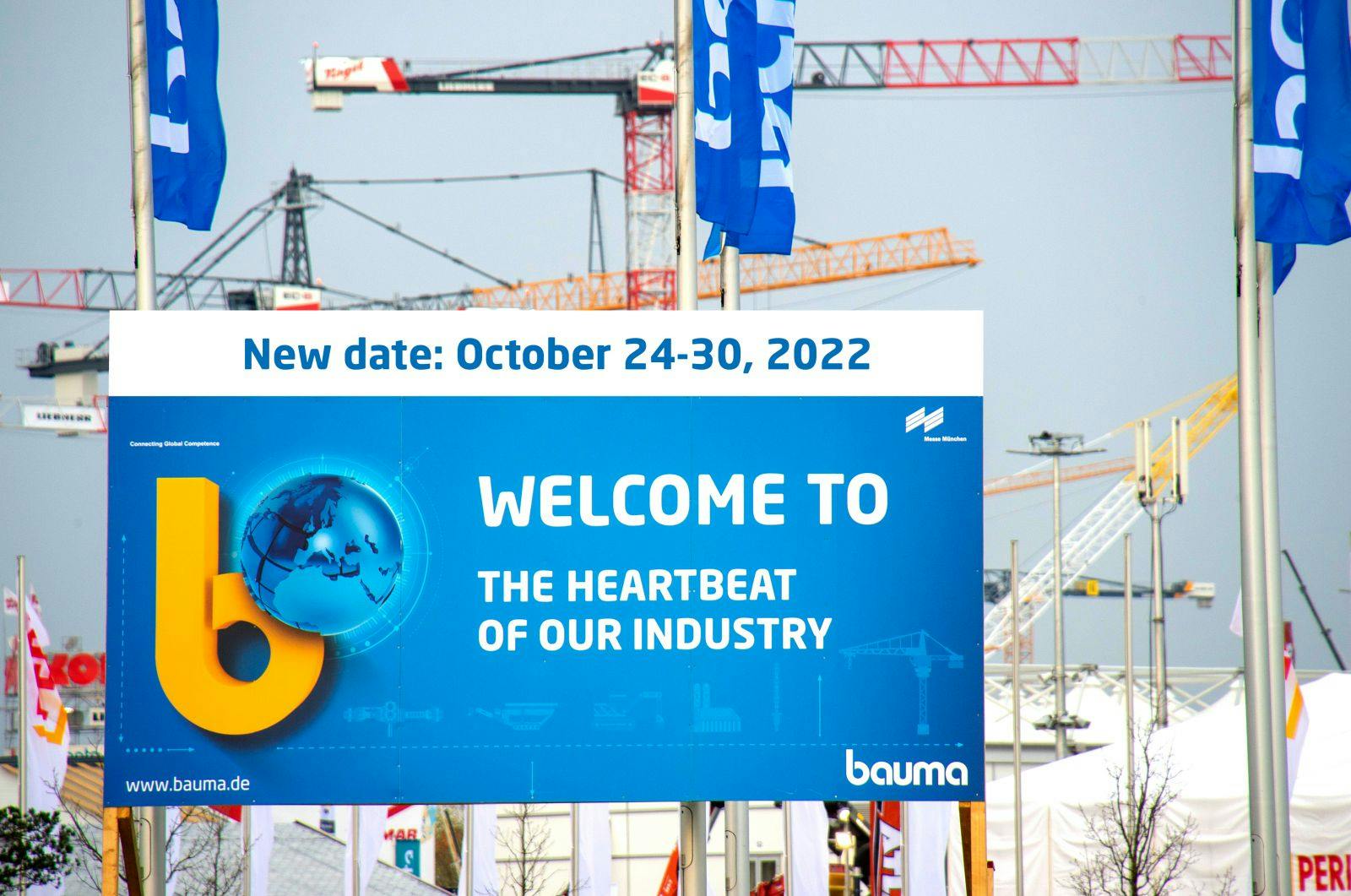 bauma 2022 Moved from April to October
