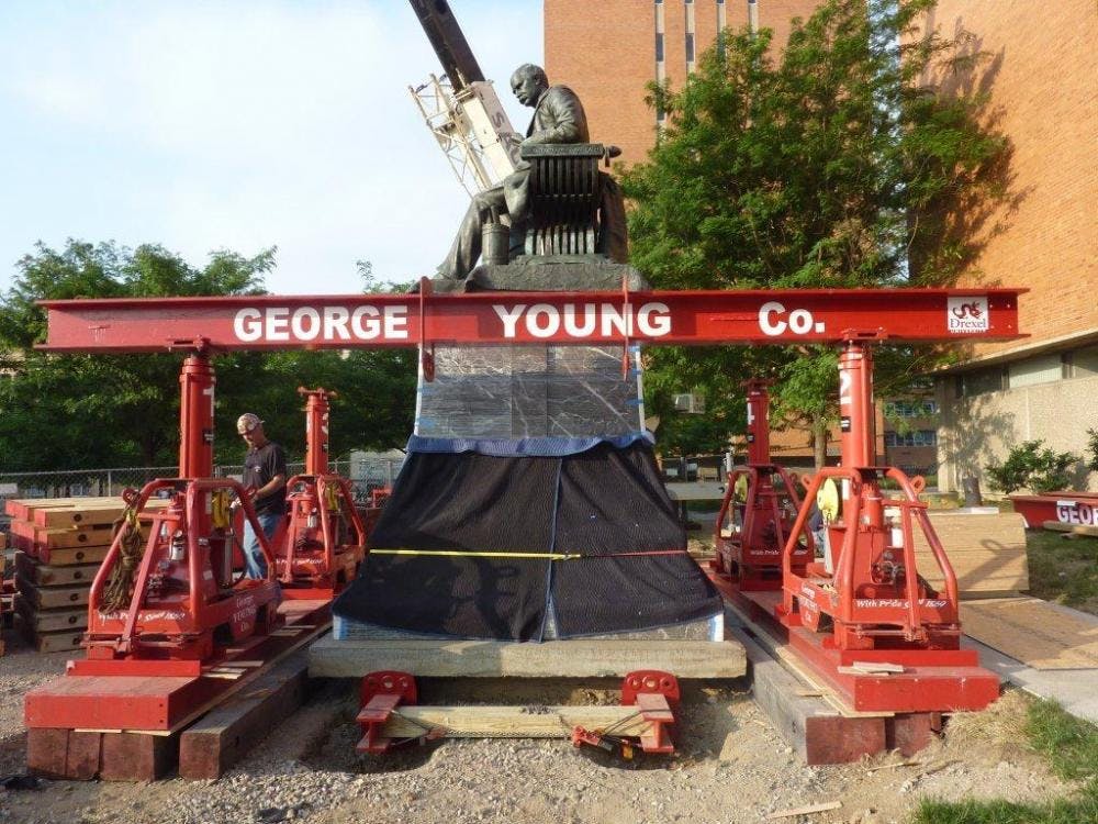 George Young Companies Moves Historic Monument