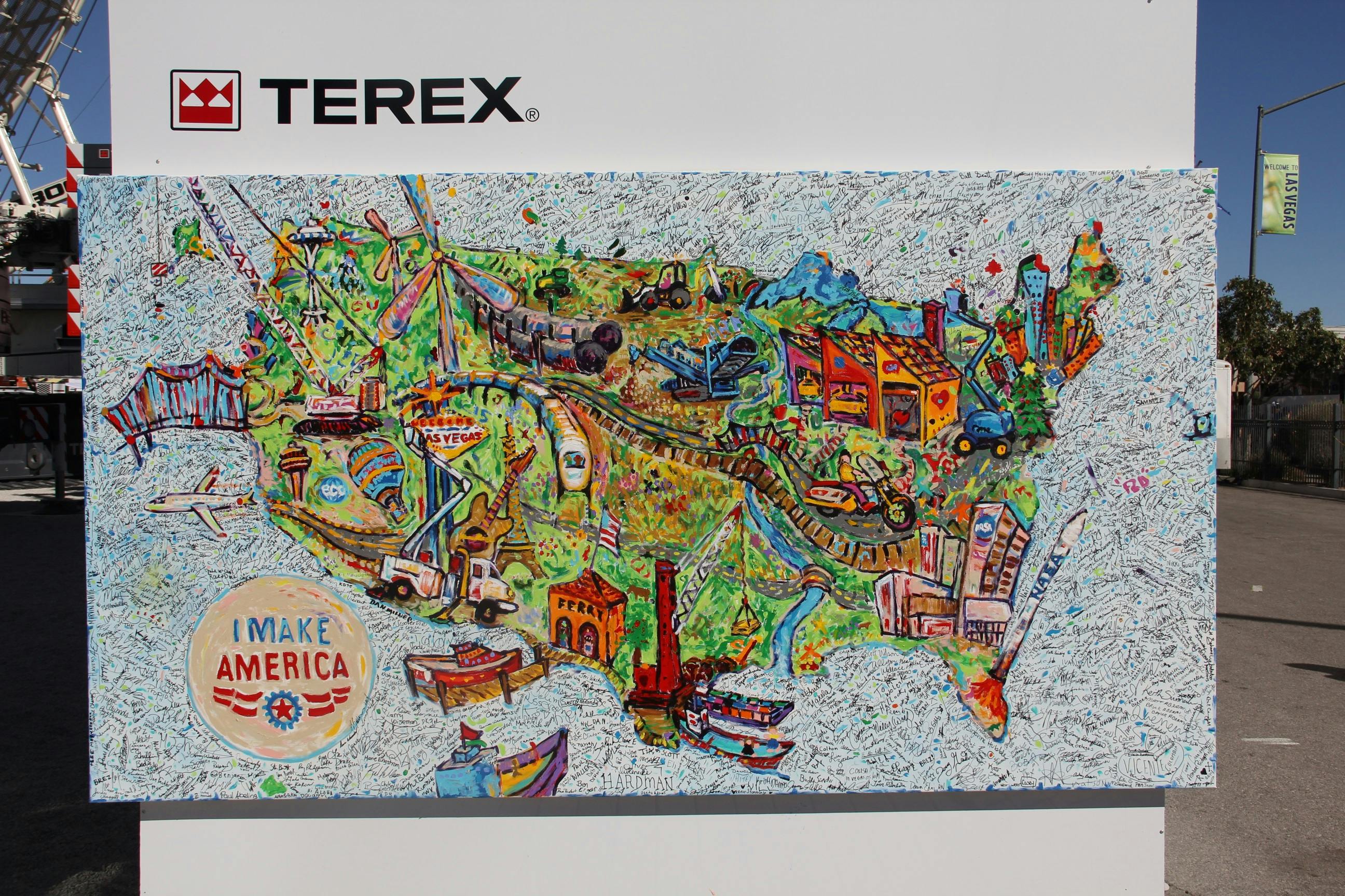 Terex Donates ConExpo "I Make America" Art to AEM | Industry News
