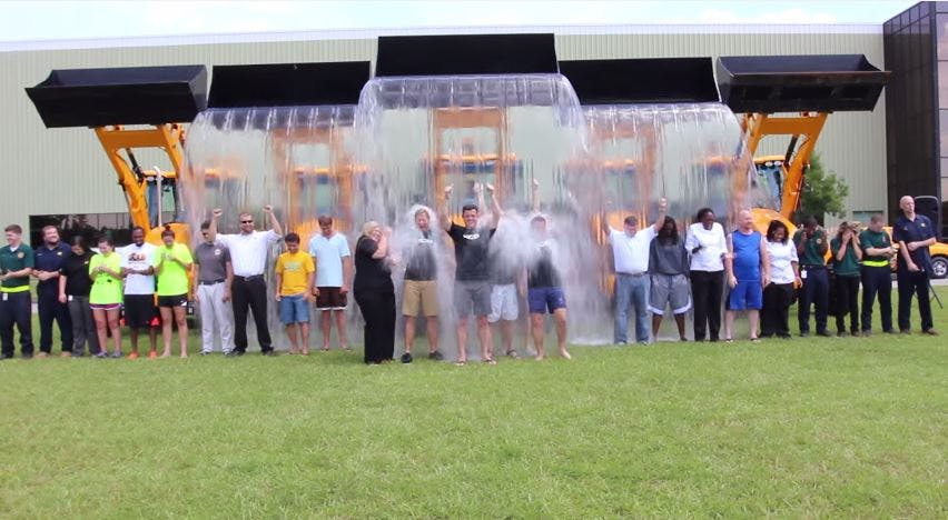 JCB Employees Get Soaked for ALS Research