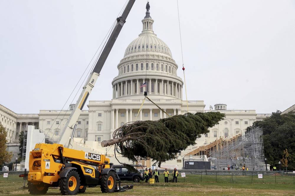JCB Telehandler Helps Spruce Up U.S. Capitol for Holidays