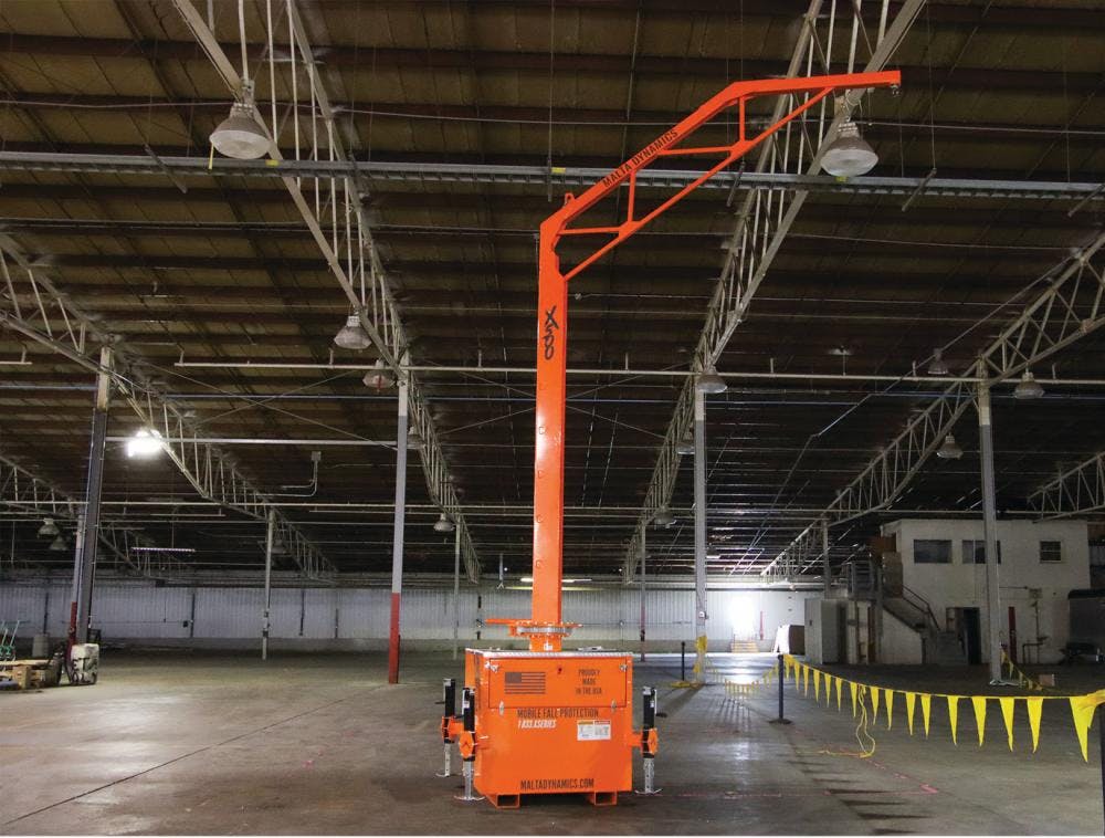 Malta Dynamics Introduces Mobile, Free-Standing Fall Protection System