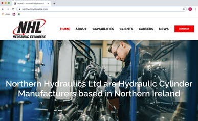 Leading Hydraulic Cylinder Manufacturer  Northern Hydraulics Ltd launches new website