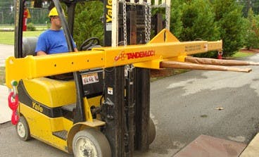 Tandemloc Develops Forklift-Mounted Lifting Device | Construction News